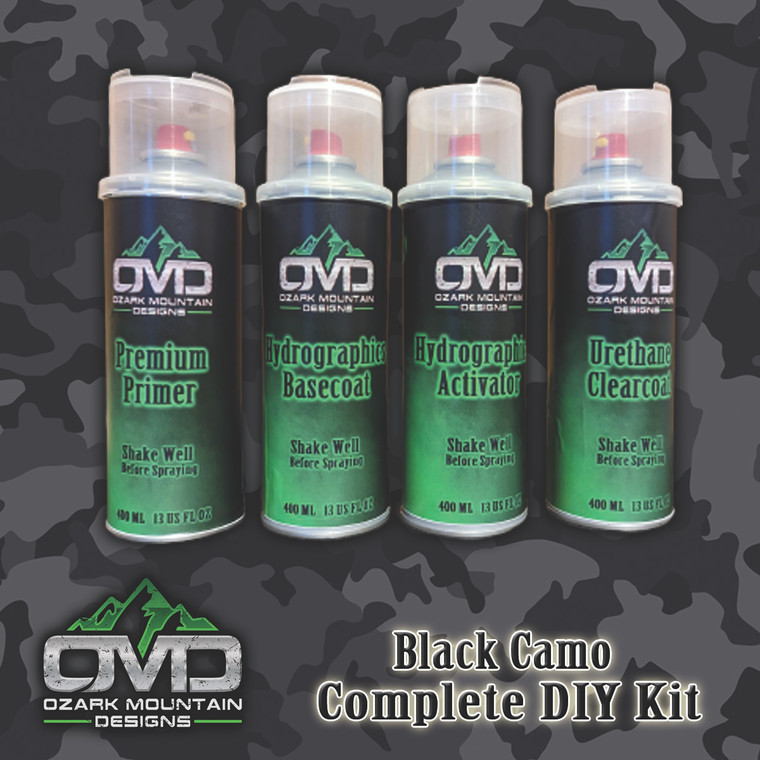 Hydrographics Aerosol DIY Dip kit - Black Camo