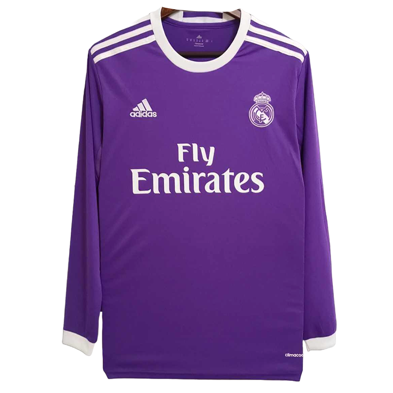 Real Madrid 16/17 Men's Away Retro Long Sleeve Shirt