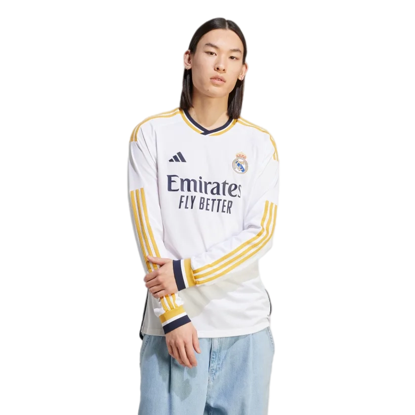 Real Madrid 23/24 Men's Home Long Sleeve Shirt