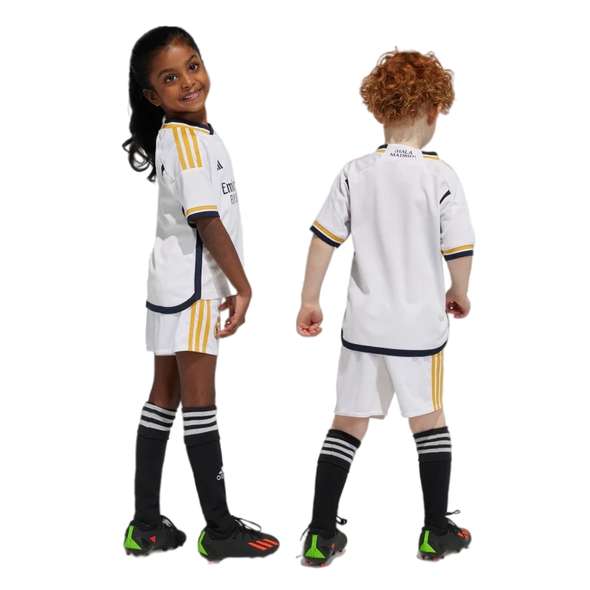 Real Madrid 23/24 Kid's Home Shirt and Shorts