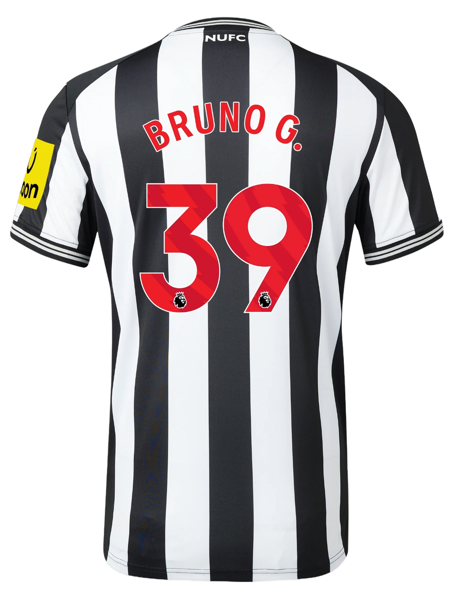 BRUNO G. #39 Newcastle United 23/24 Stadium Men's Home Shirt - PL Font