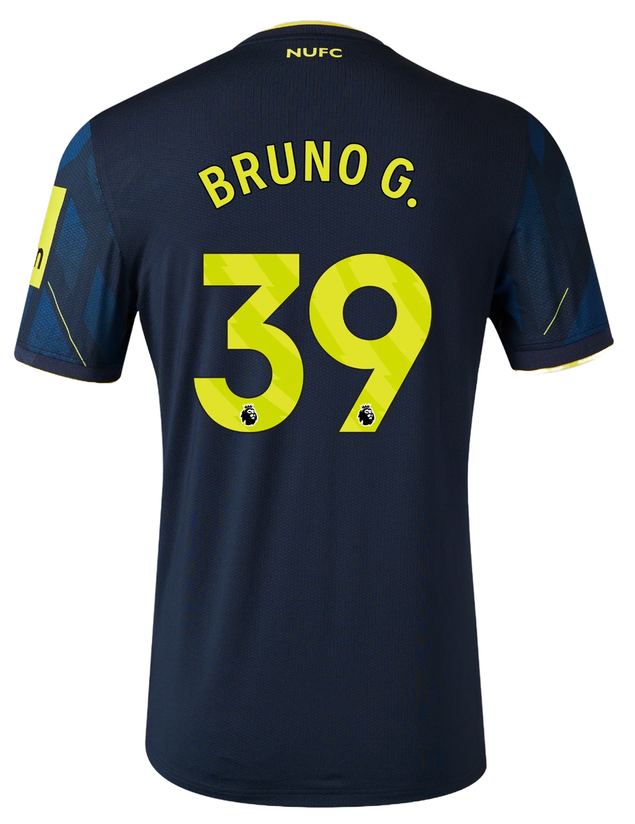 BRUNO G. #39 Newcastle United 23/24 Stadium Men's Third Shirt - PL Font