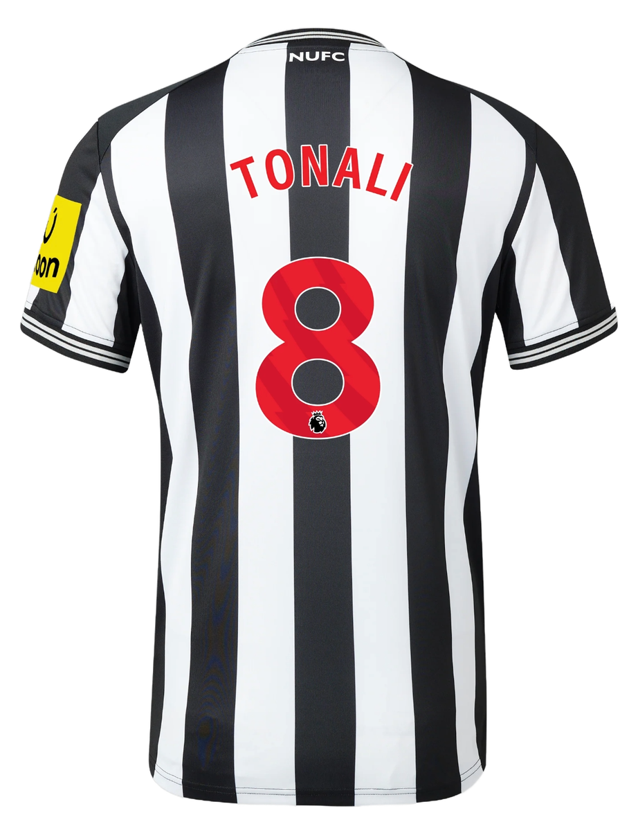 TONALI #8 Newcastle United 23/24 Authentic Men's Home Shirt - PL Font