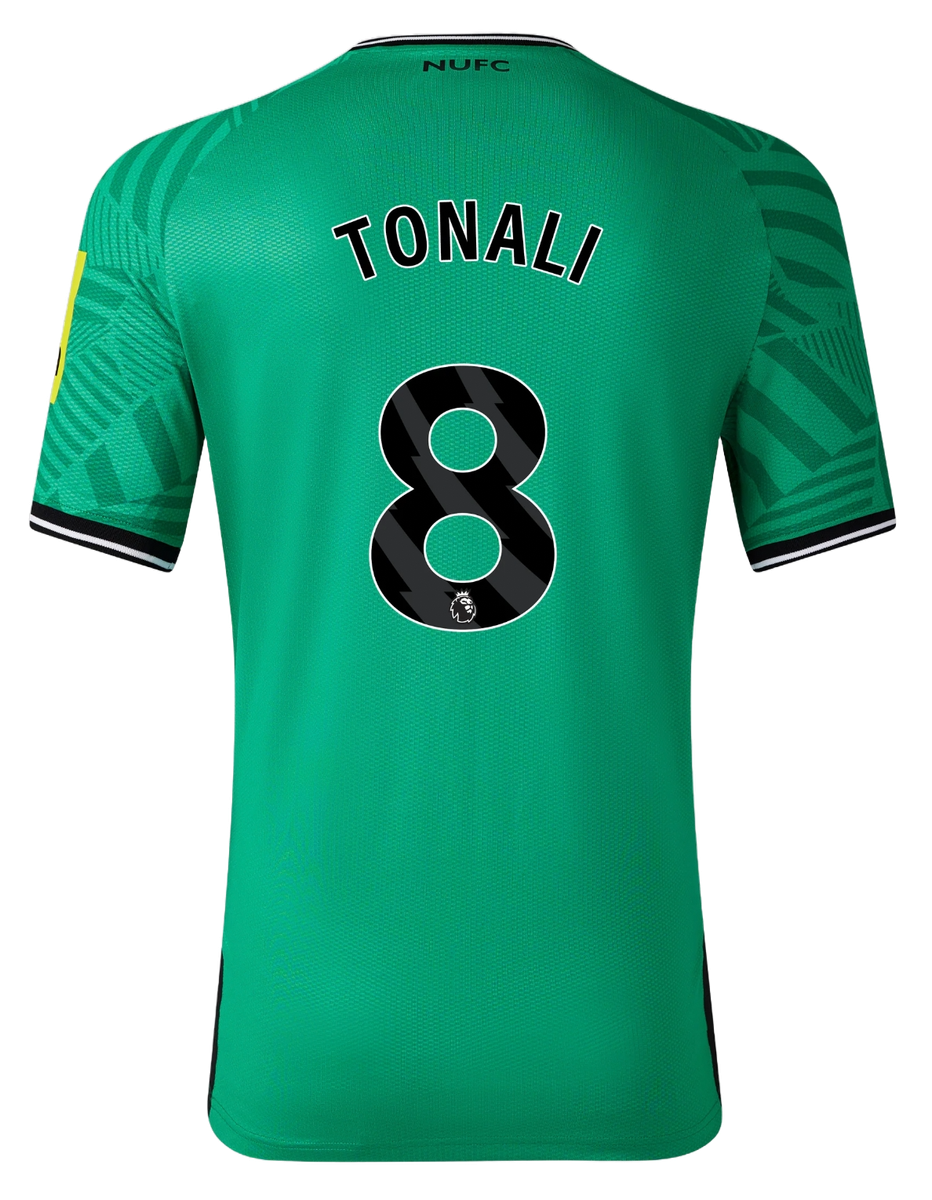 TONALI #8 Newcastle United 23/24 Kid's Away Shirt and Shorts - PL Font