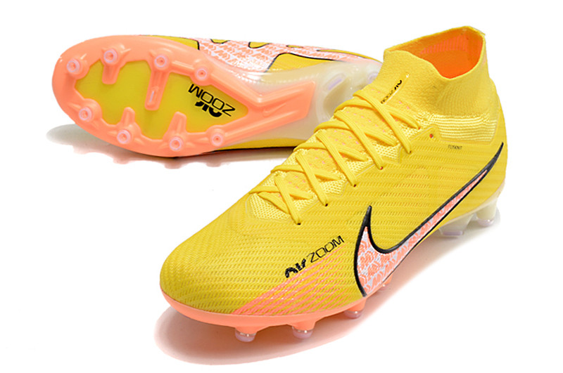 Nike Air Zoom Mercurial Superfly 9 Elite AG Football Boots - Yellow/Peach