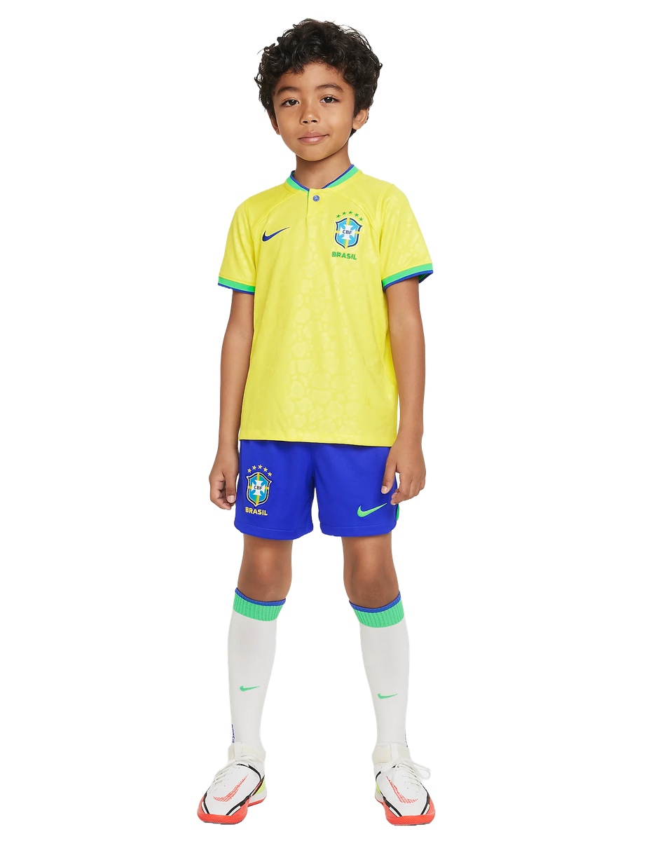 Brazil 2024 Kid's Home Shirt and Shorts