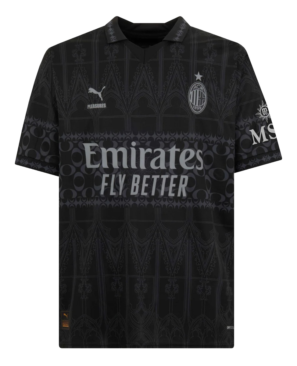 AC Milan X Pleasures 23/24 Stadium Men's Dark Shirt