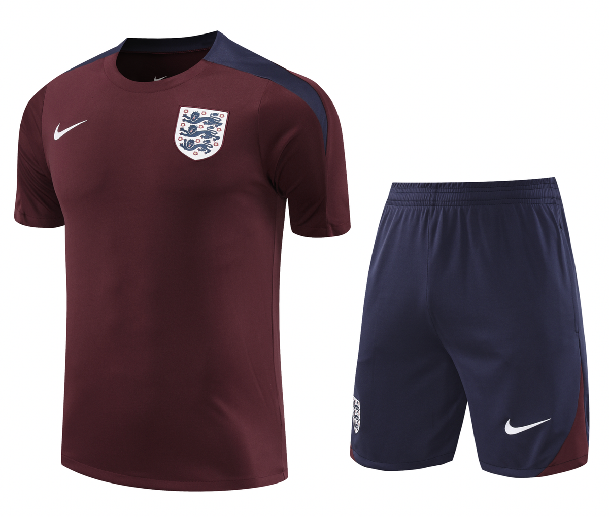 England 2024 Men's Bordeaux Training Shirt