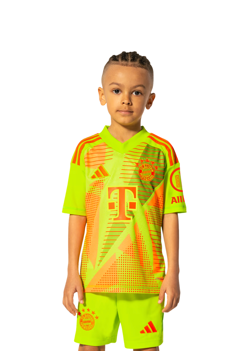 Bayern Munich 24/25 Kid's Home Goalkeeper Shirt and Shorts