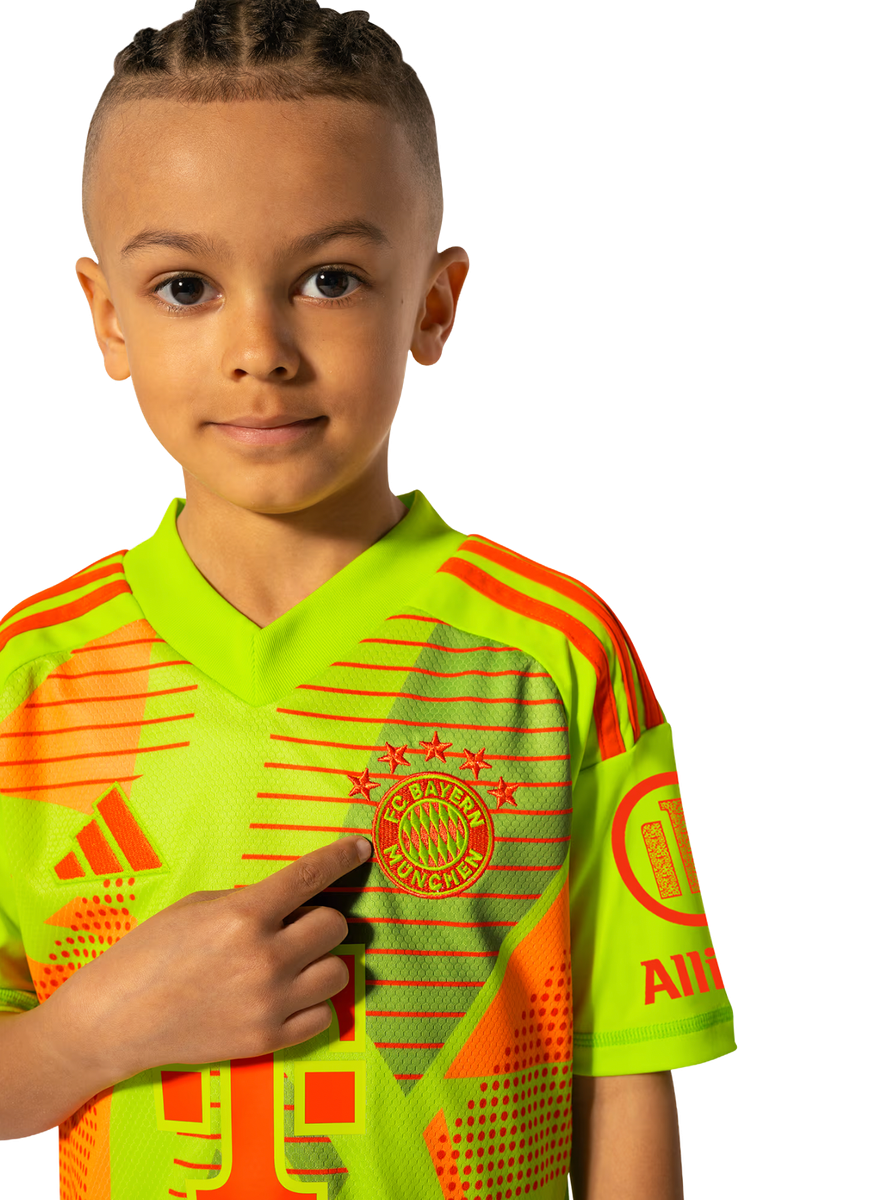 Bayern Munich 24/25 Kid's Home Goalkeeper Shirt and Shorts