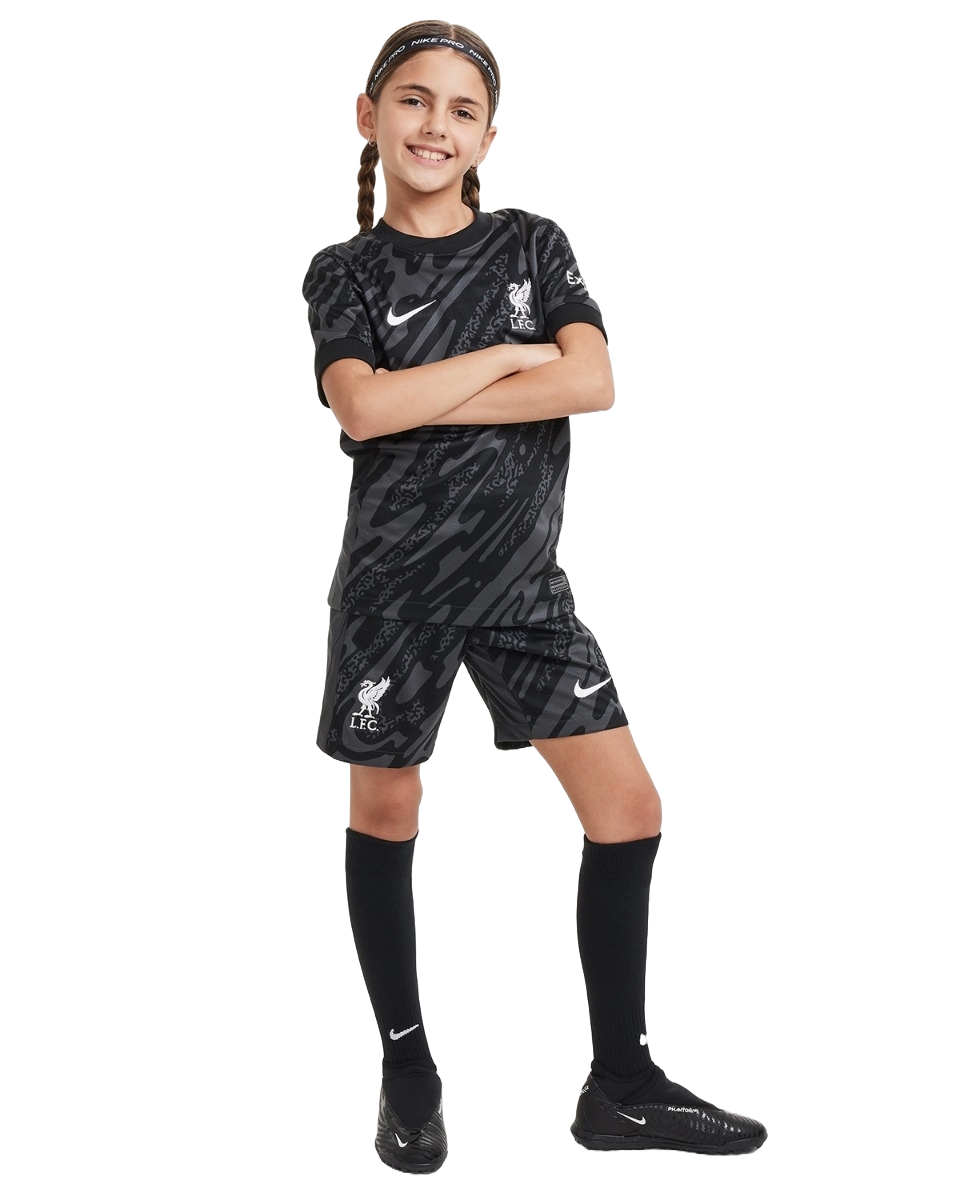 Liverpool 24/25 Kid's Home Goalkeeper Shirt and Shorts