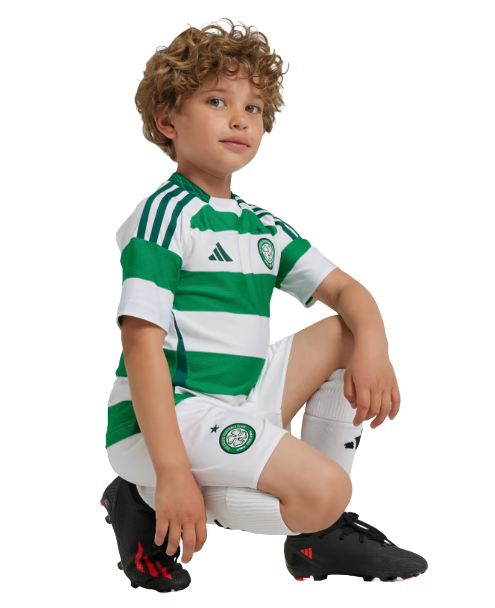 Celtic 24/25 Kid's Home Shirt and Shorts