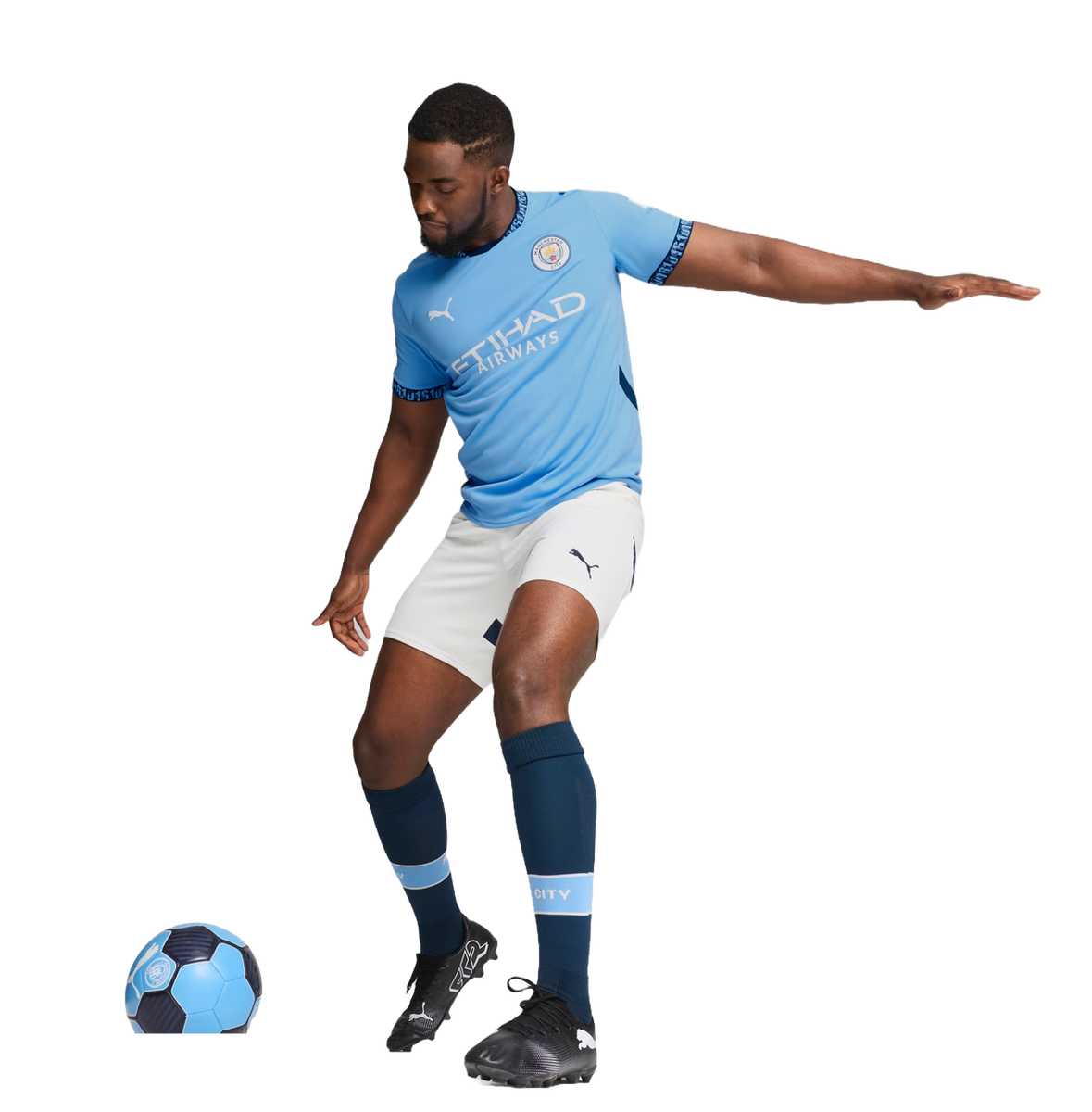 DE BRUYNE #17 Manchester City 24/25 Stadium Men's Home Shirt - Man City Font