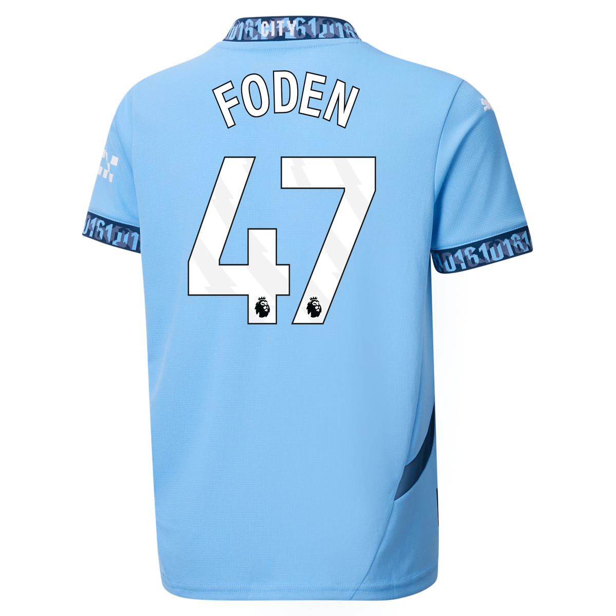 FODEN #47 Manchester City 24/25 Kid's Home Shirt and Shorts - PL Font