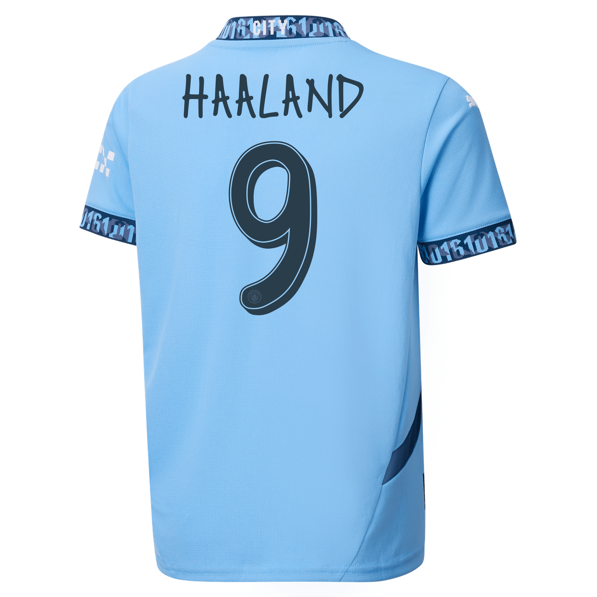 HAALAND #9 Manchester City 24/25 Kid's Home Shirt and Shorts - Man City Font