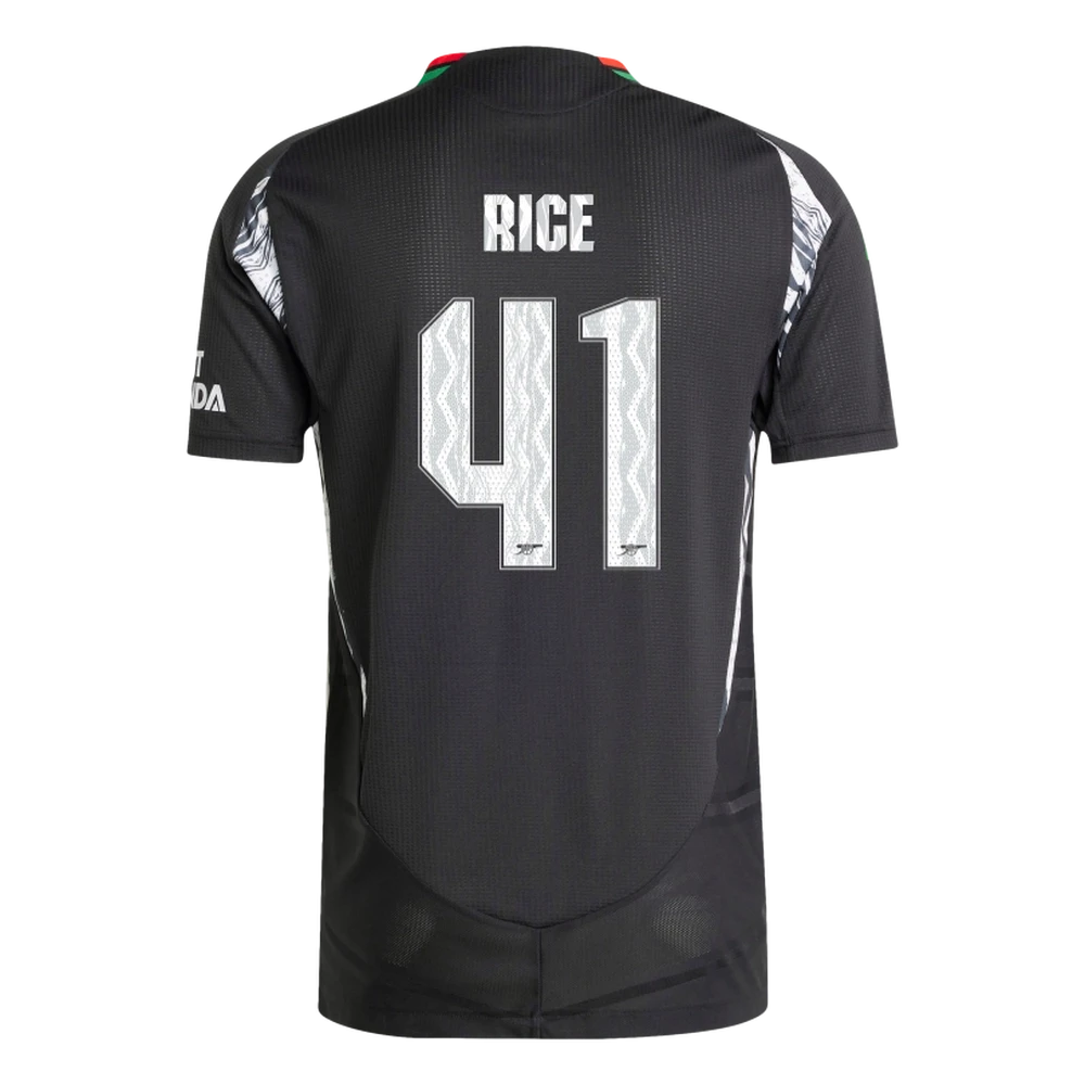 RICE #41 Arsenal 24/25 Authentic Men's Away Shirt - Arsenal Font