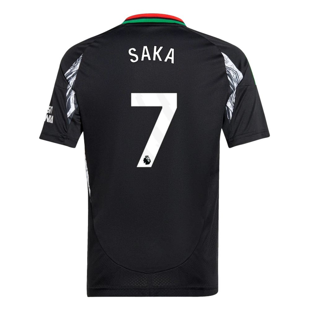 SAKA #7 Arsenal 24/25 Kid's Away Shirt and Shorts - PL Font