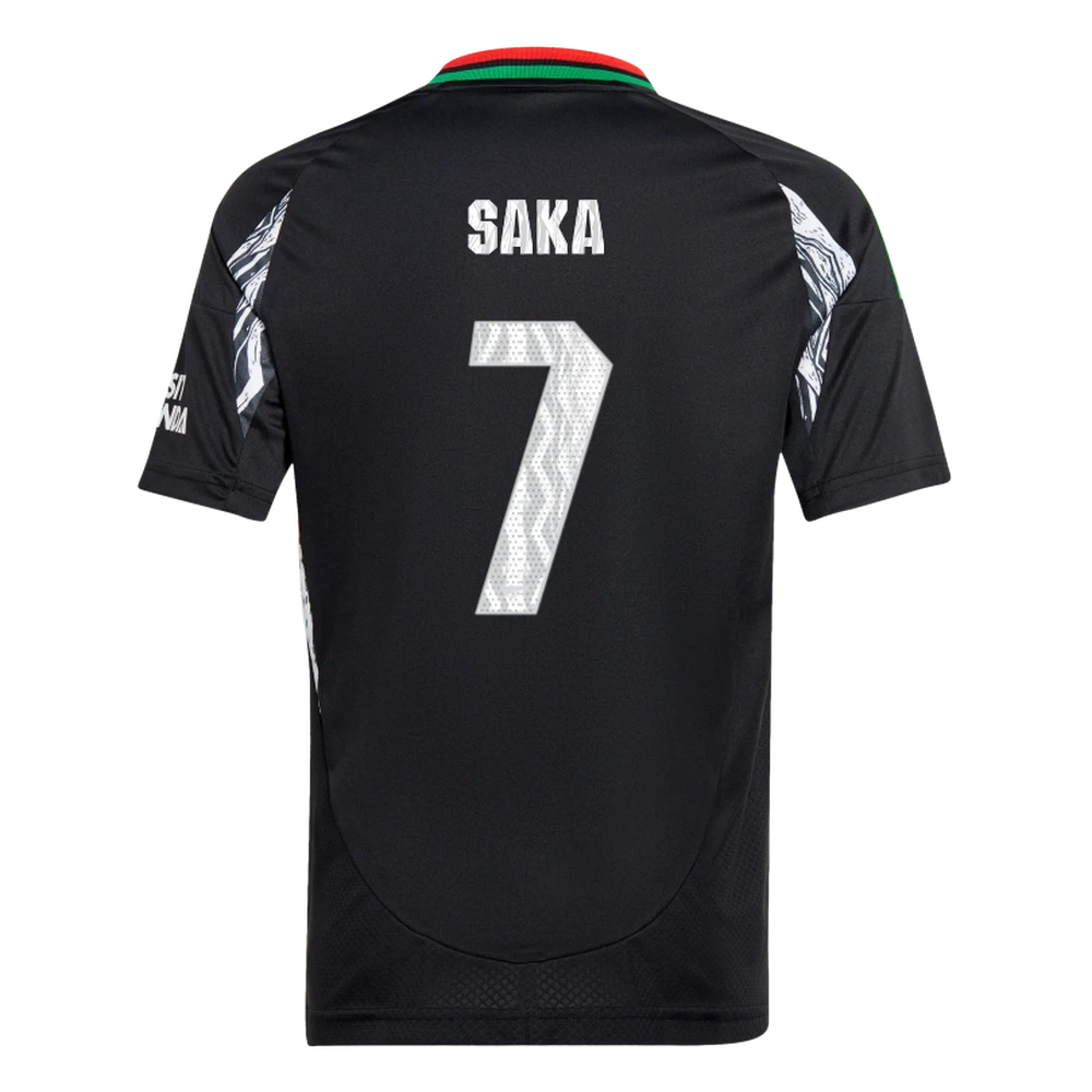 SAKA #7 Arsenal 24/25 Kid's Away Shirt and Shorts - Arsenal Font