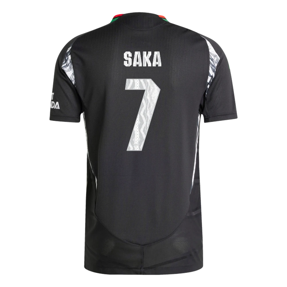 SAKA #7 Arsenal 24/25 Authentic Men's Away Shirt - Arsenal Font