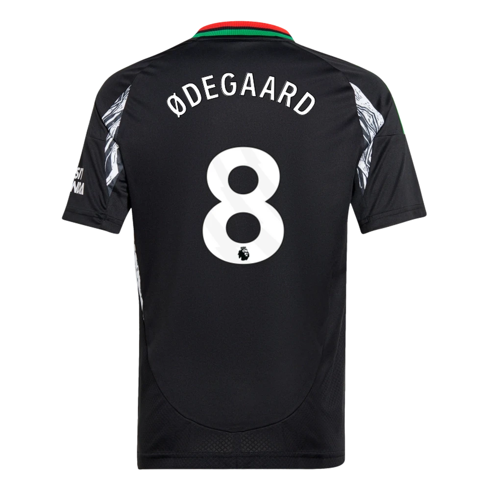 ØDEGAARD #8 Arsenal 24/25 Kid's Away Shirt and Shorts - PL Font