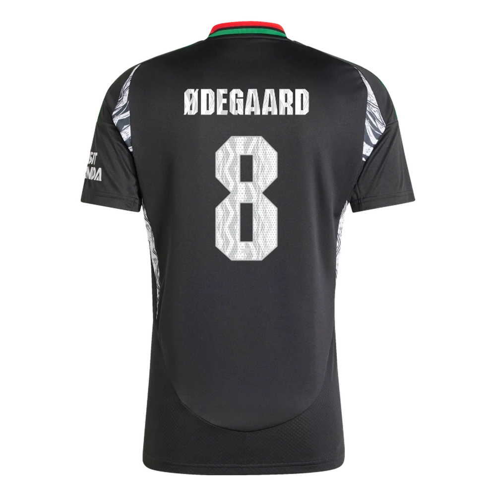 ØDEGAARD #8 Arsenal 24/25 Stadium Men's Away Shirt - Arsenal Font