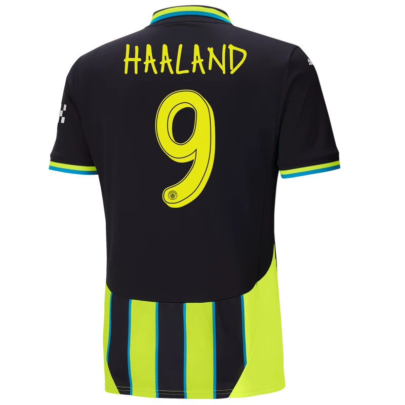 HAALAND #9 Manchester City 24/25 Stadium Men's Away Shirt - Man City Font