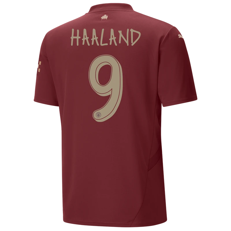 HAALAND #9 Manchester City 24/25 Stadium Men's Third Shirt - Man City Font