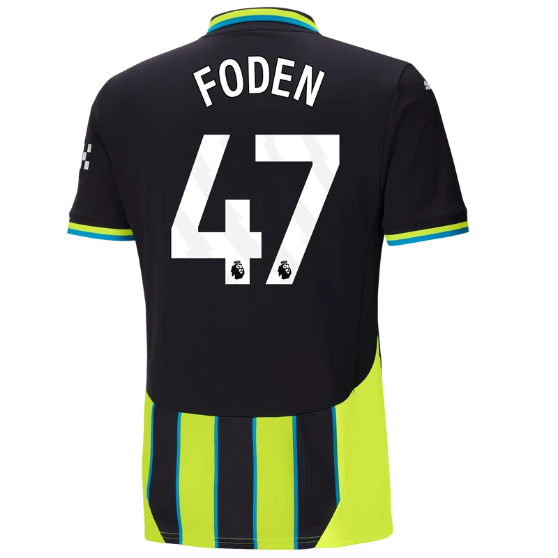FODEN #47 Manchester City 24/25 Stadium Men's Away Shirt - PL Font