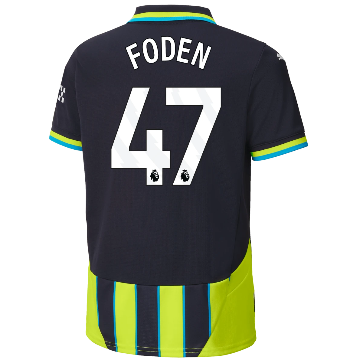 FODEN #47 Manchester City 24/25 Kid's Away Shirt and Shorts - PL Font