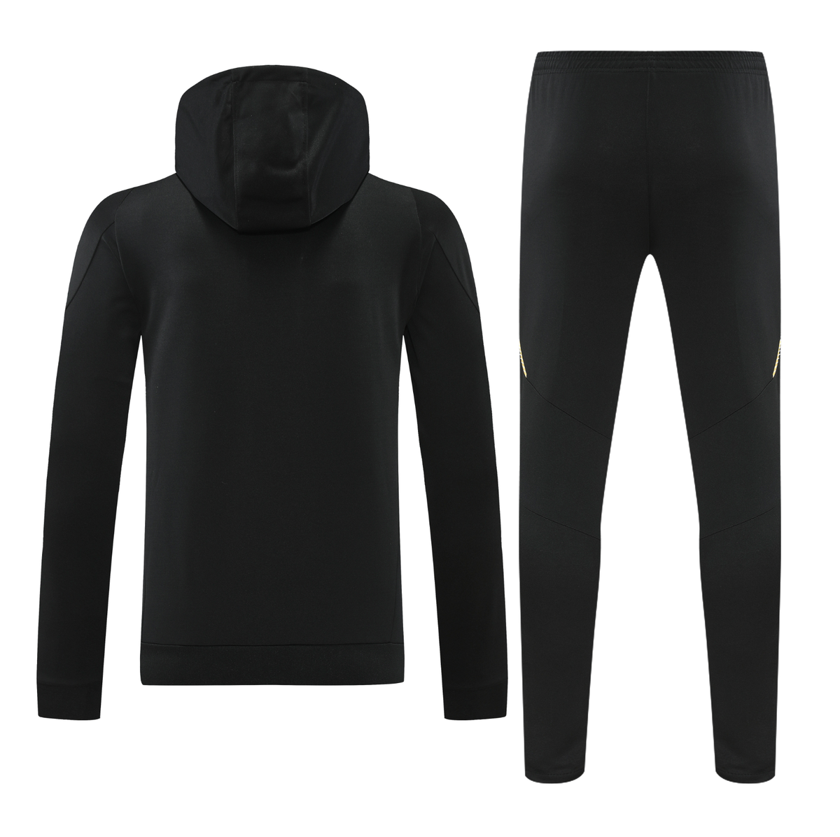 Real Madrid 24/25 Men's Black-Gold Hoodie Tracksuit