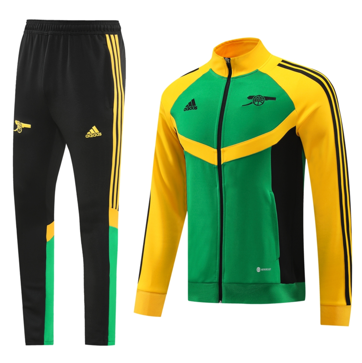 Arsenal 24/25 Men's Green-Yellow Long Zip Jacket