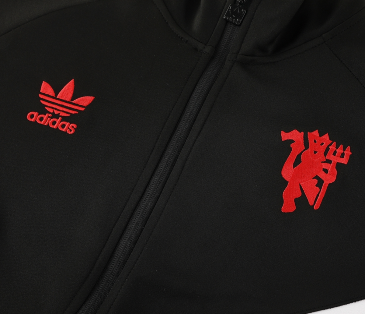 Manchester United 24/25 Men's Originals Black Long Zip Jacket