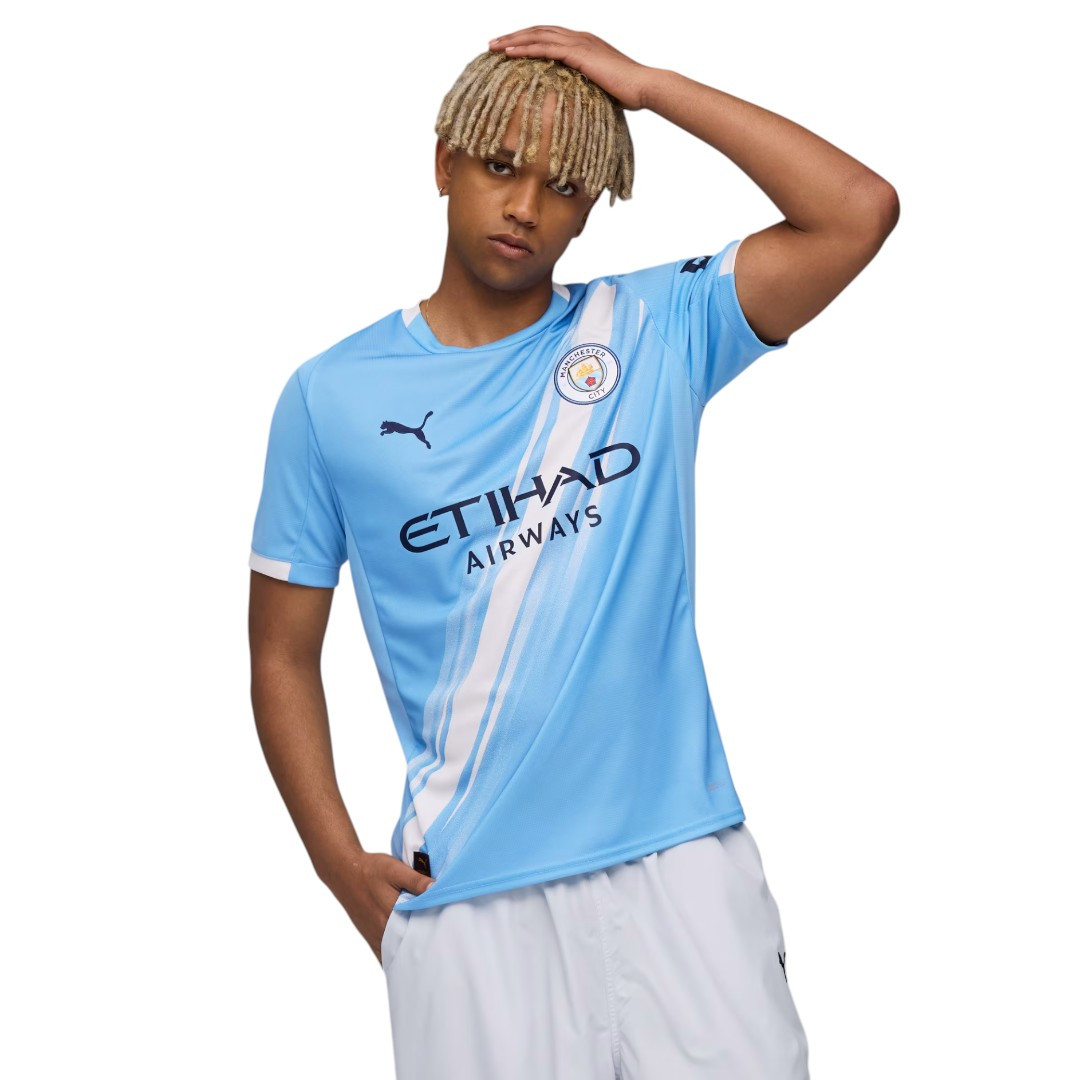 HAALAND #9 Manchester City 25/26 Stadium Men's Home Shirt - PL Font