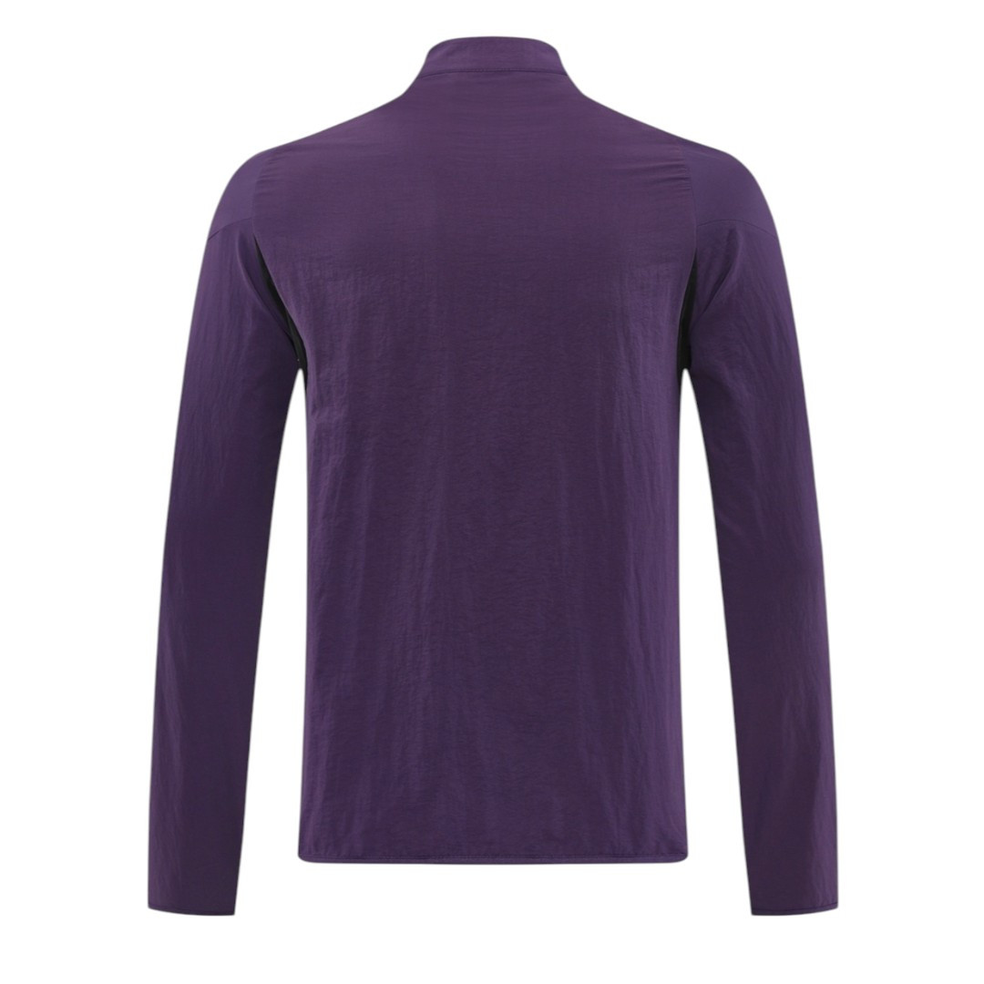 Manchester United 25/26 Men's Purple Long Zip Windbreaker