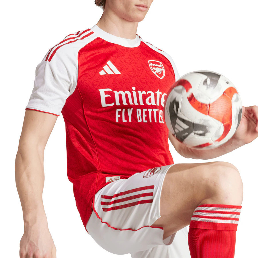 ØDEGAARD #8 Arsenal 25/26 Authentic Men's Home Shirt - Arsenal Font