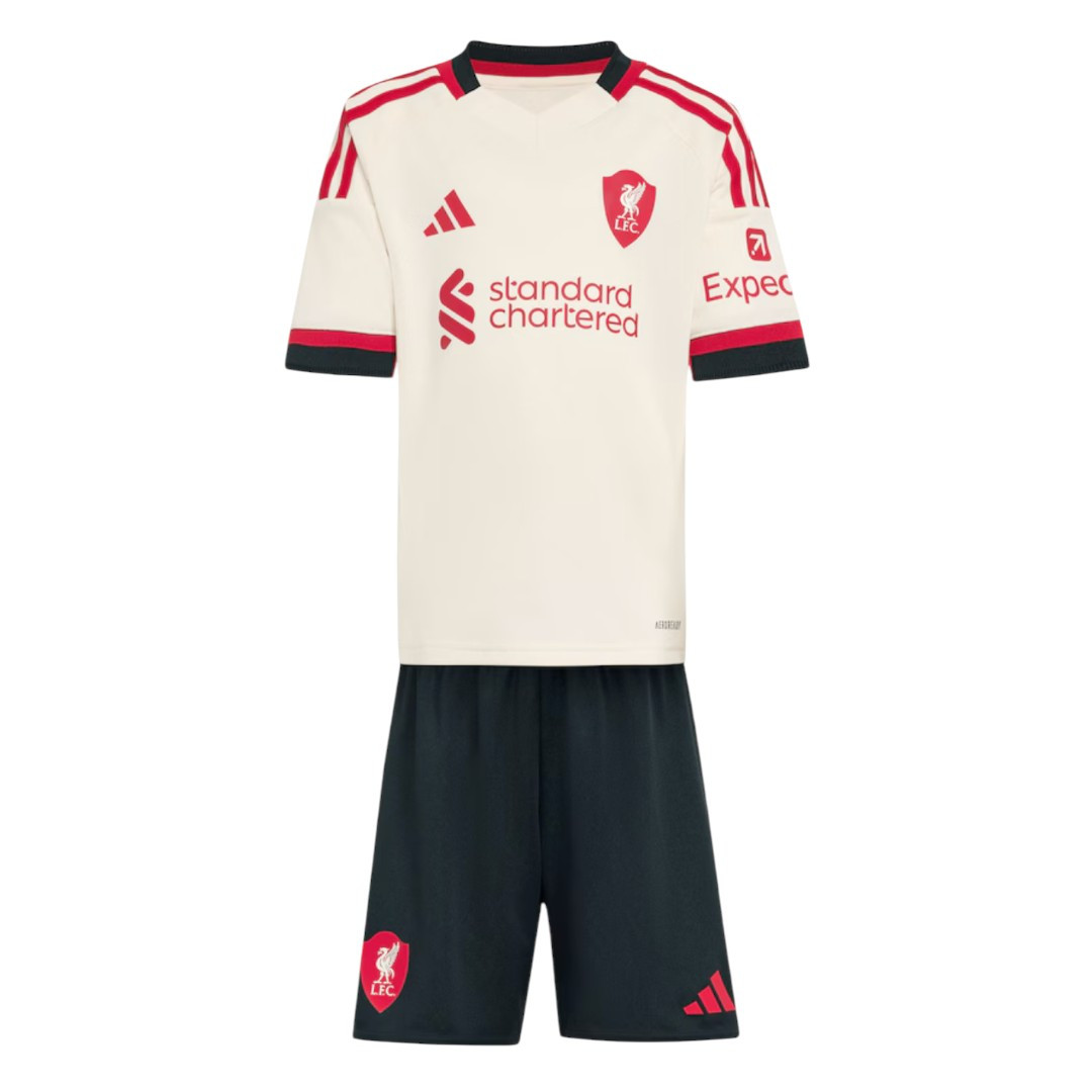 ISAK #9 Liverpool 25/26 Kid's Away Mini-Kit - Liverpool Font
