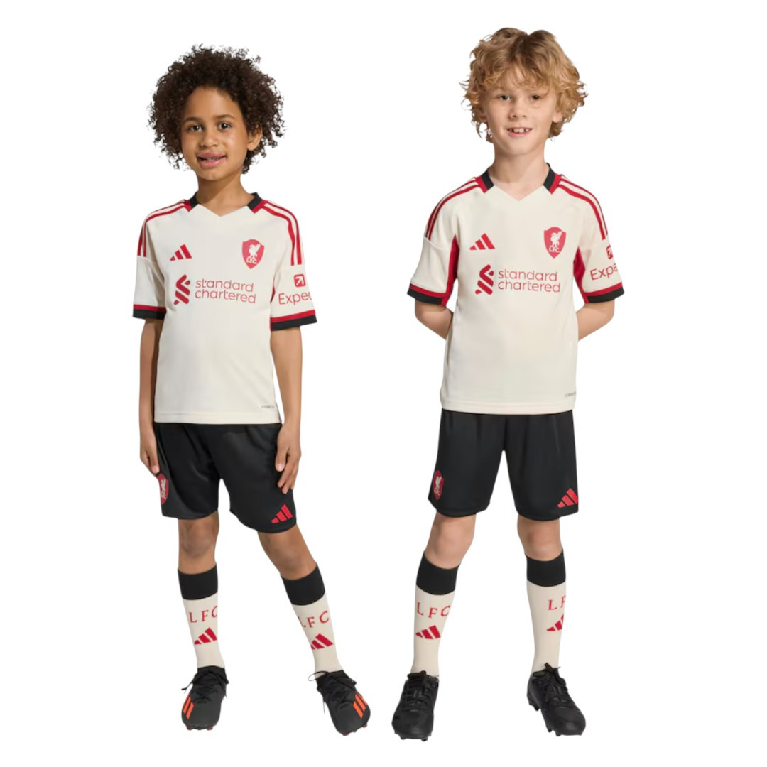 ISAK #9 Liverpool 25/26 Kid's Away Mini-Kit - Liverpool Font