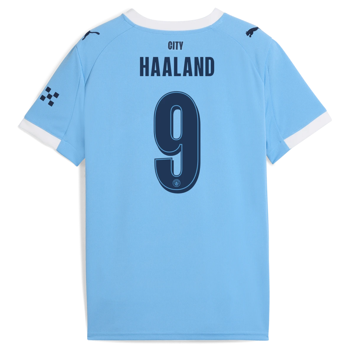 HAALAND #9 Manchester City 25/26 Authentic Men's Home Shirt - City Font