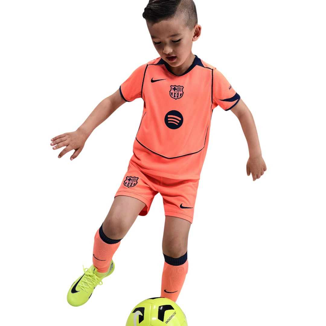 LAMINE YAMAL #10 Barcelona 25/26 Kid's Third Mini-Kit - La Liga Font