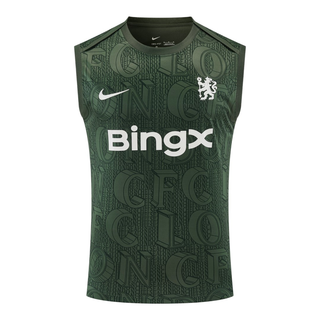 Chelsea 25/26 Men's Green Pre-Match Tank Top