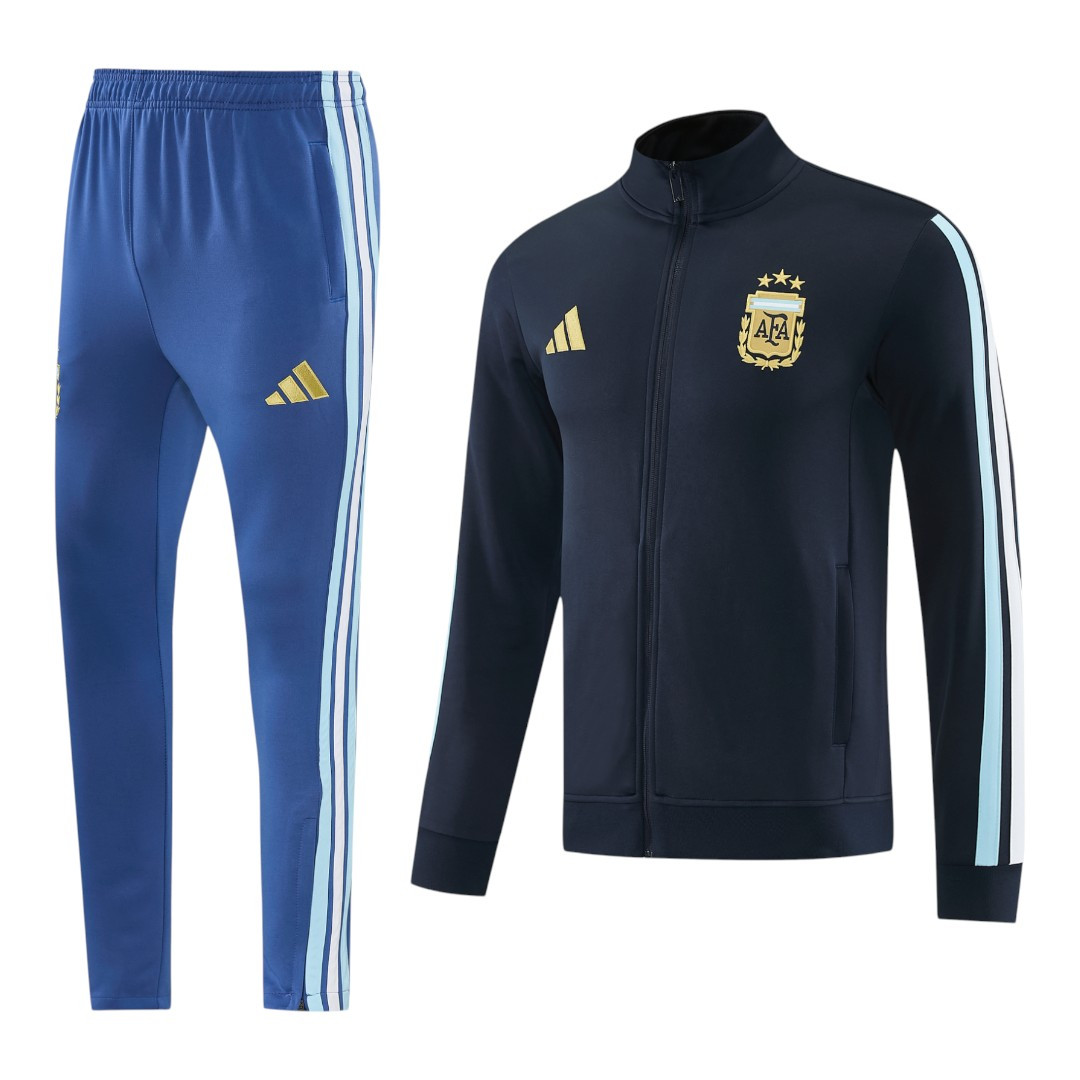 Argentina 2026 Men's Black Long Zip Jacket