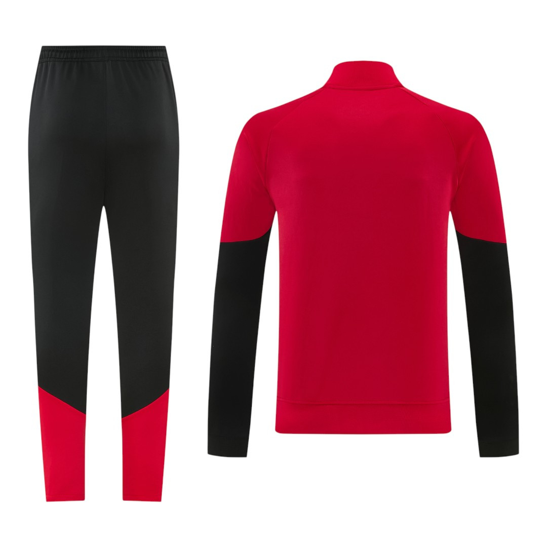 Germany 2026 Men's Red Long Zip Jacket