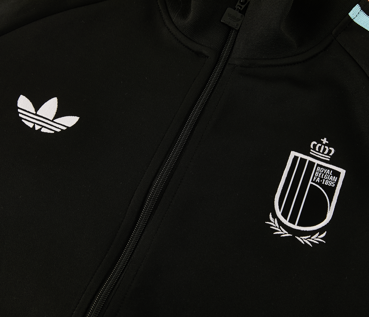 Belgium 2026 Men's Black Long Zip Jacket