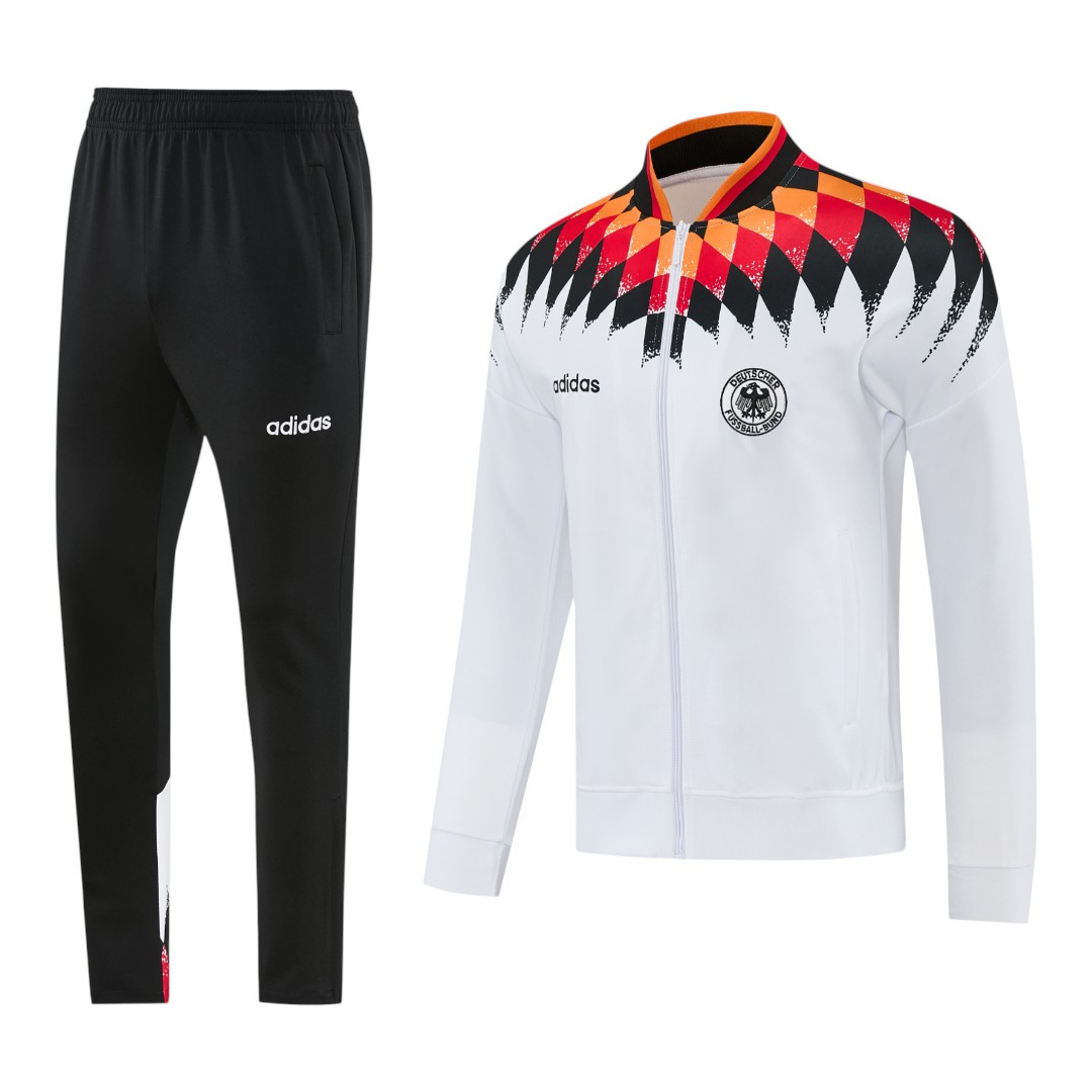 Germany 2026 Men's Remake White Long Zip Jacket