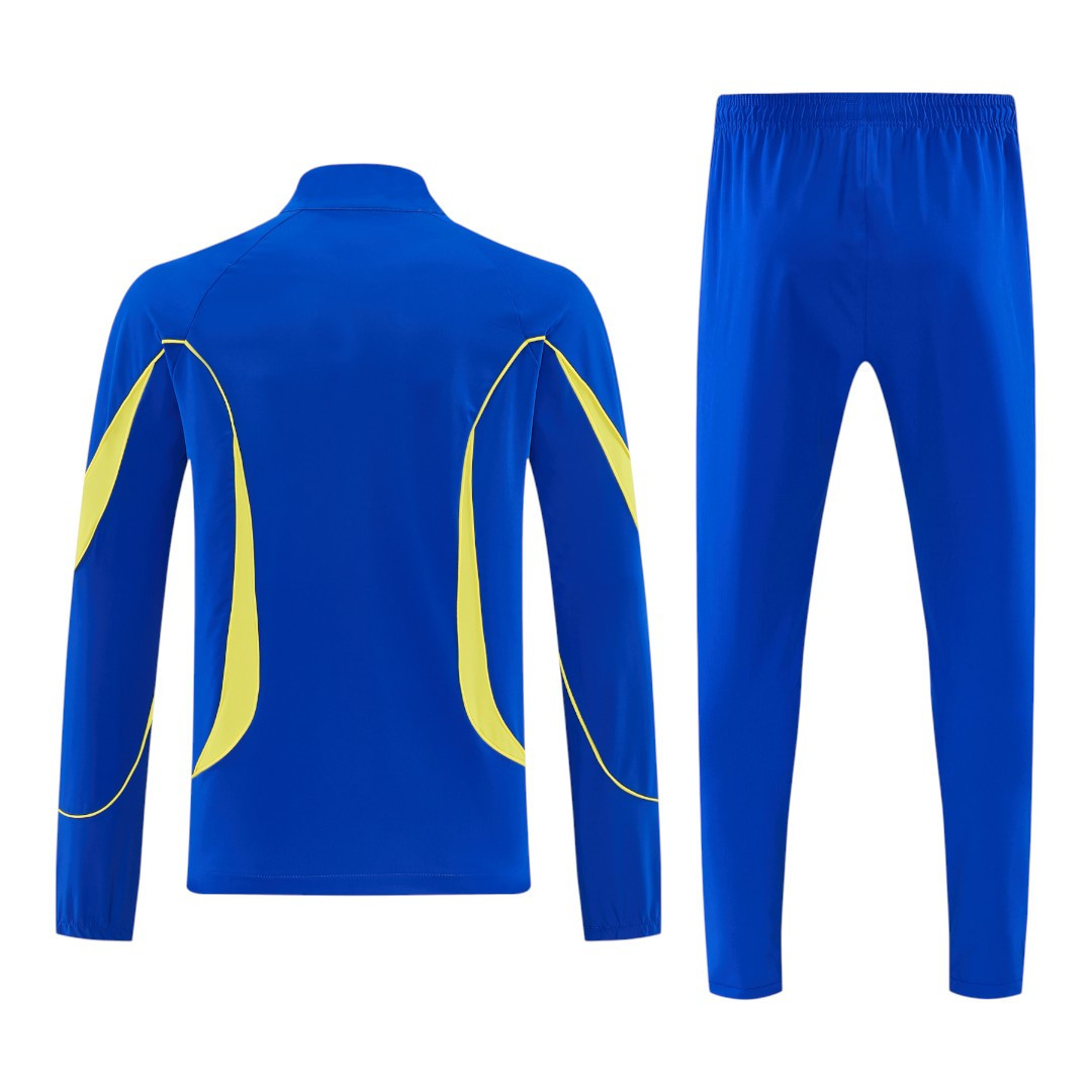 Brazil 2026 Men's Royal Blue Long Zip Tracksuit