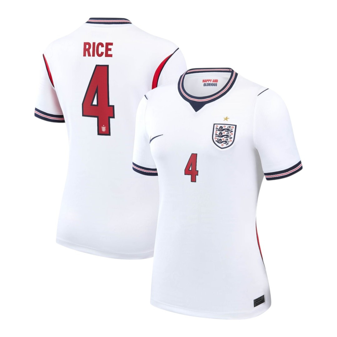 RICE #4 England 2026 Women's Home Shirt
