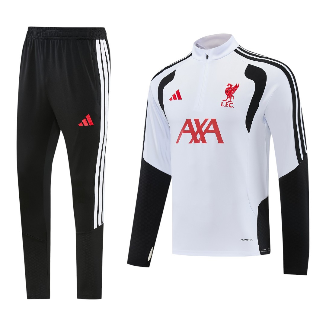 Liverpool 26/27 Men's White Short Zip Tracksuit