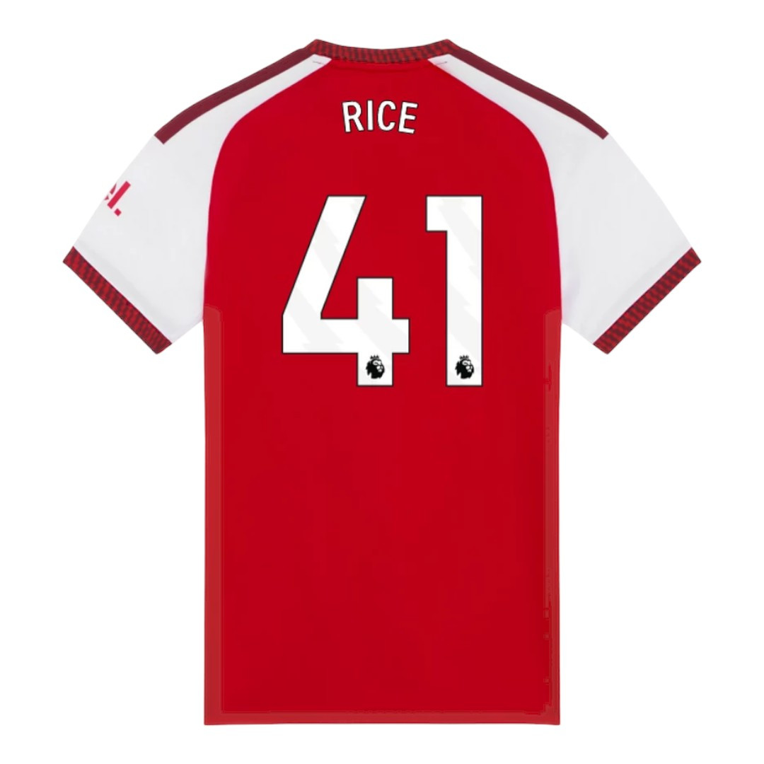 RICE #41 Arsenal 26/27 Women's Home Shirt - PL Font