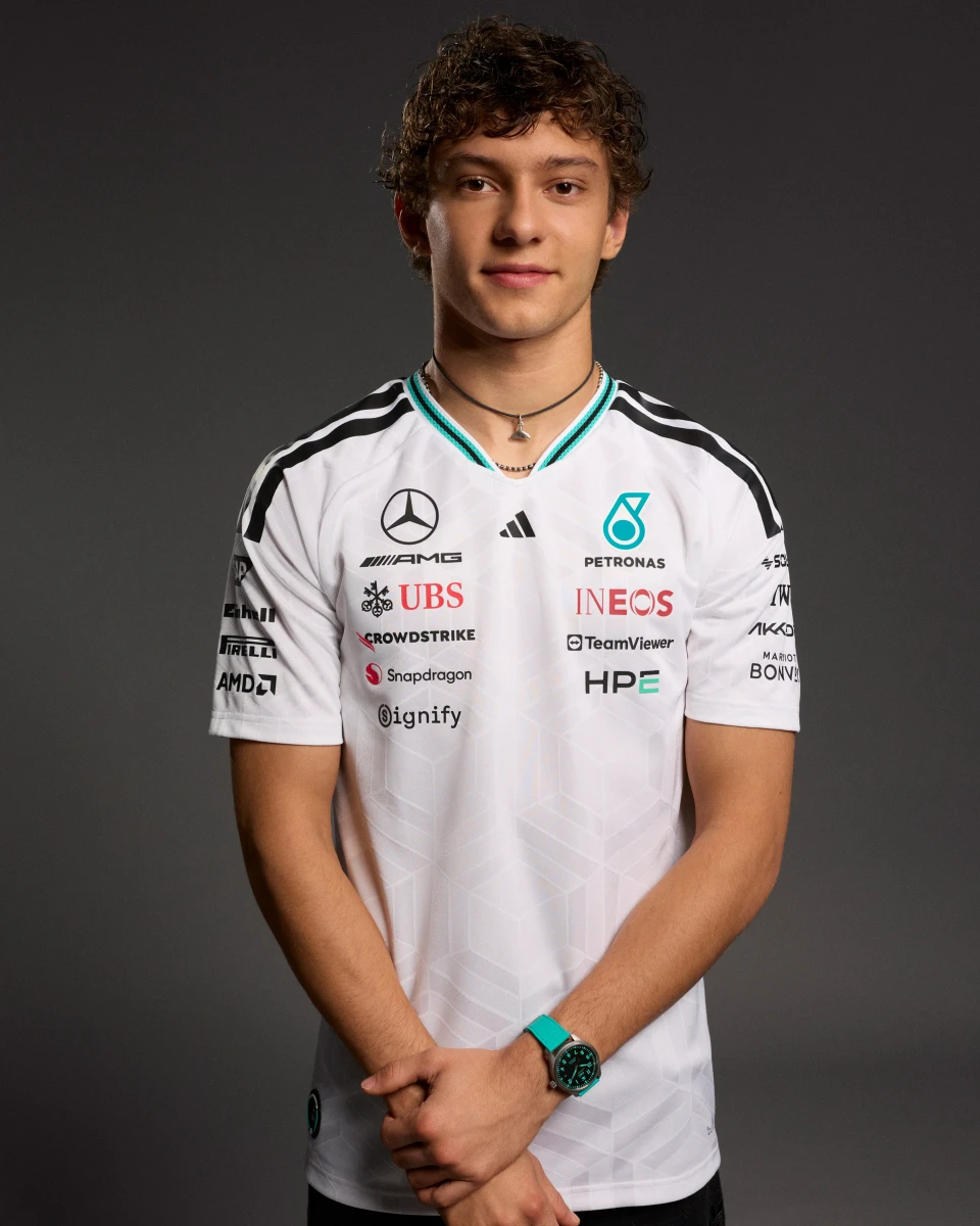Mercedes-AMG 2026 White Authentic Driver Tee