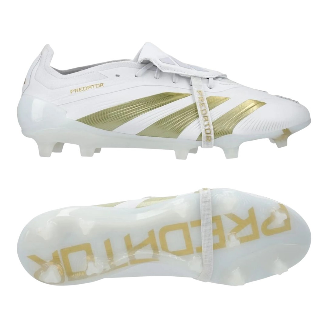 Predator Elite FG Fold-Over Tongue - White/Gold